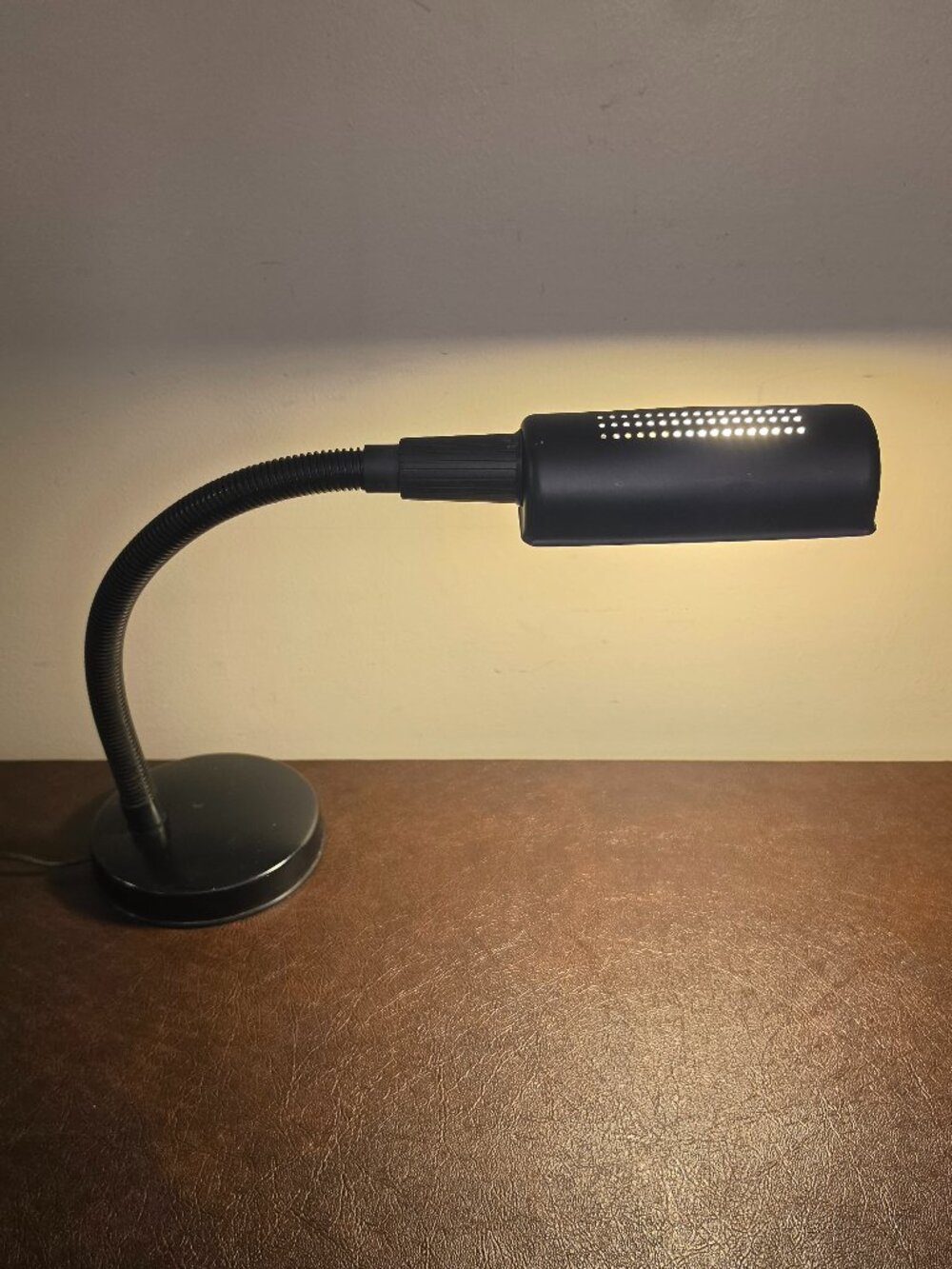 Vintage Veneta Lumi Black Desk Lamp - Made in Italy